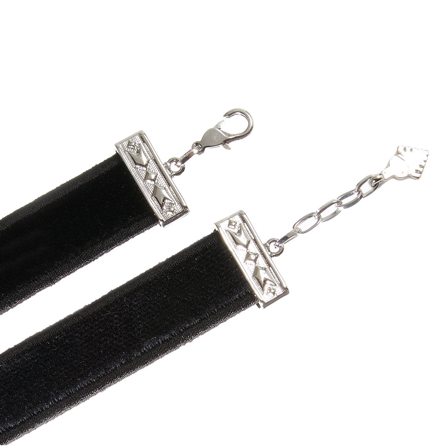 BETTY Velvet Choker with Embroidery