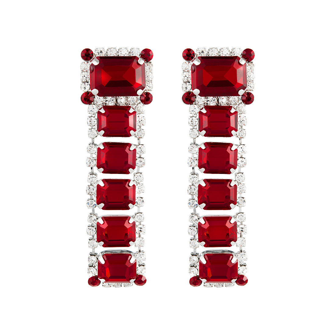 Fedora Crystal Drop Earrings