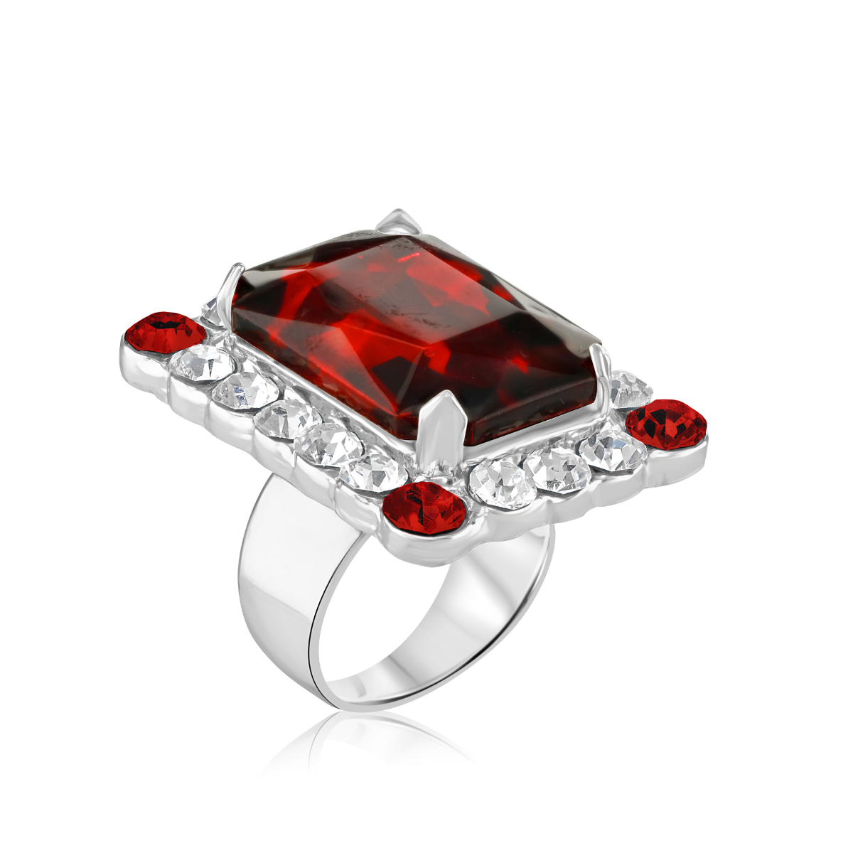 Lina Crystal Cocktail Ring