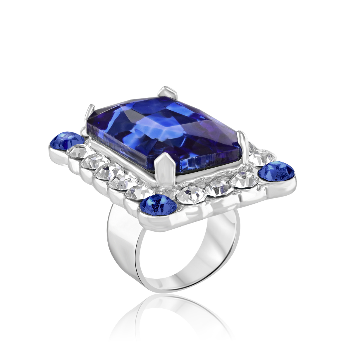 Lina Crystal Cocktail Ring