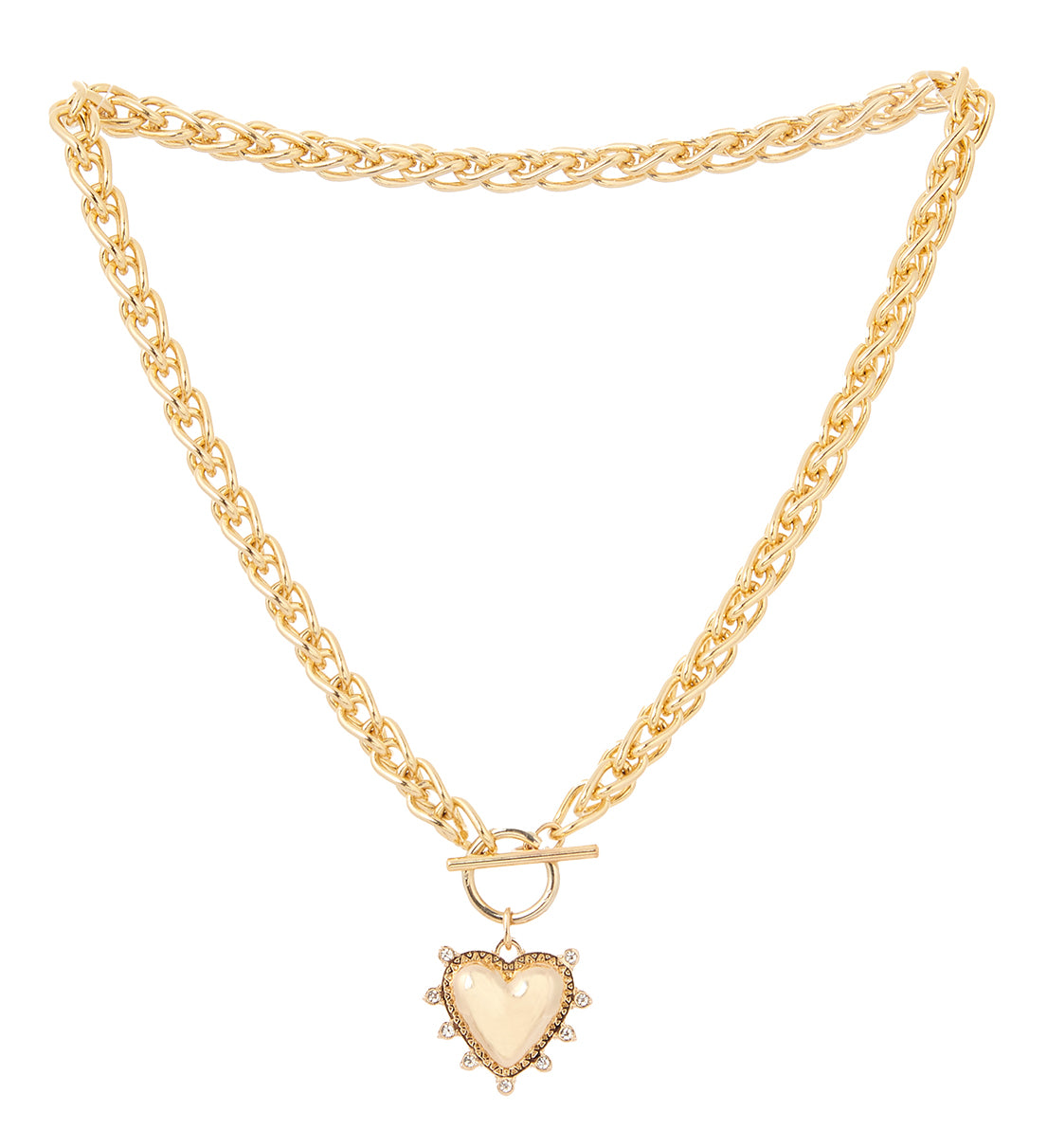 Andrea Heart Charm Necklace