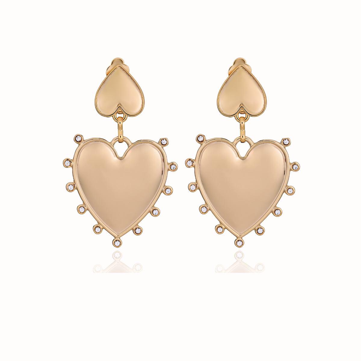 Marella Gold Heart Earrings
